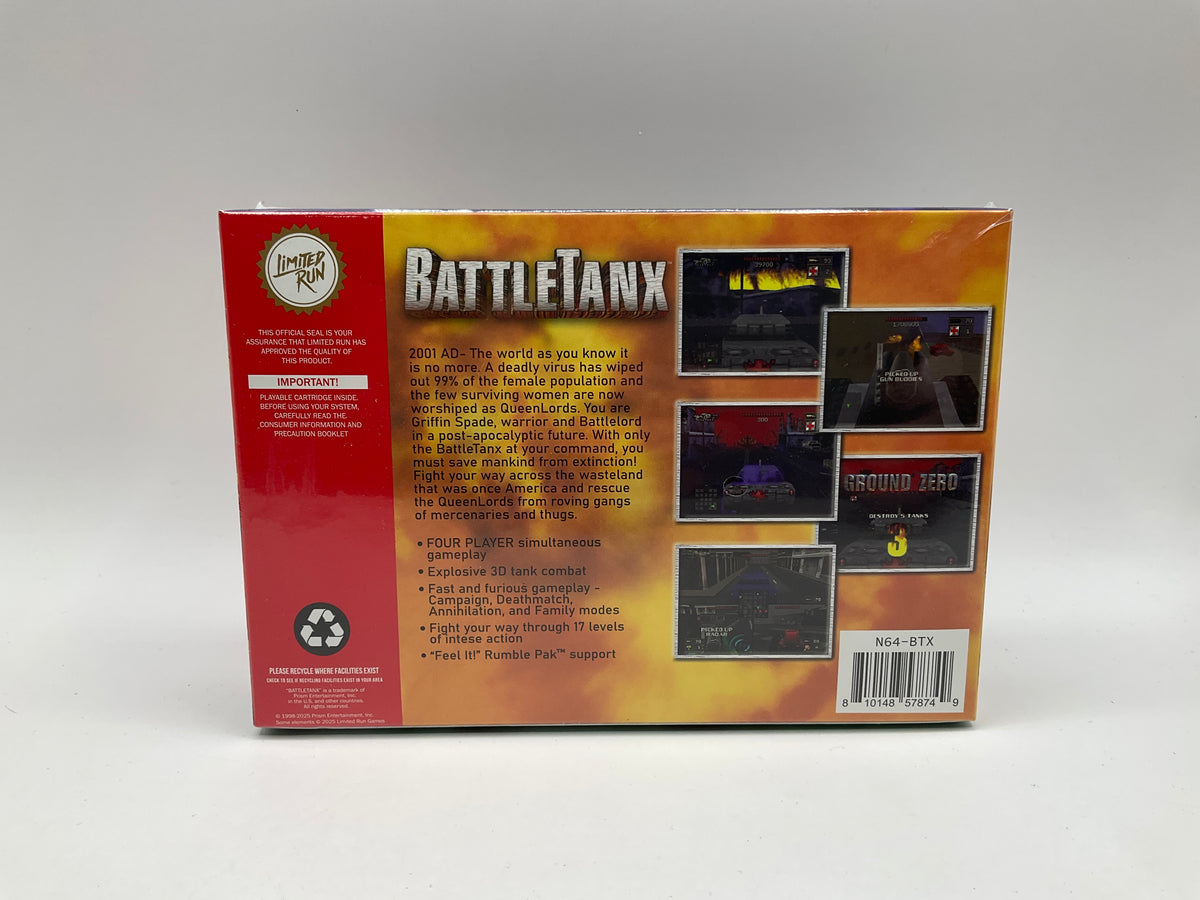 Battletanx [Limited Run] Nintendo 64 Sealed