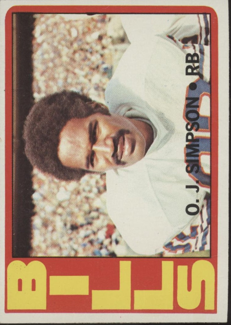 OJ Simpson 1972 Topps #160 Buffalo Bills VG-EX