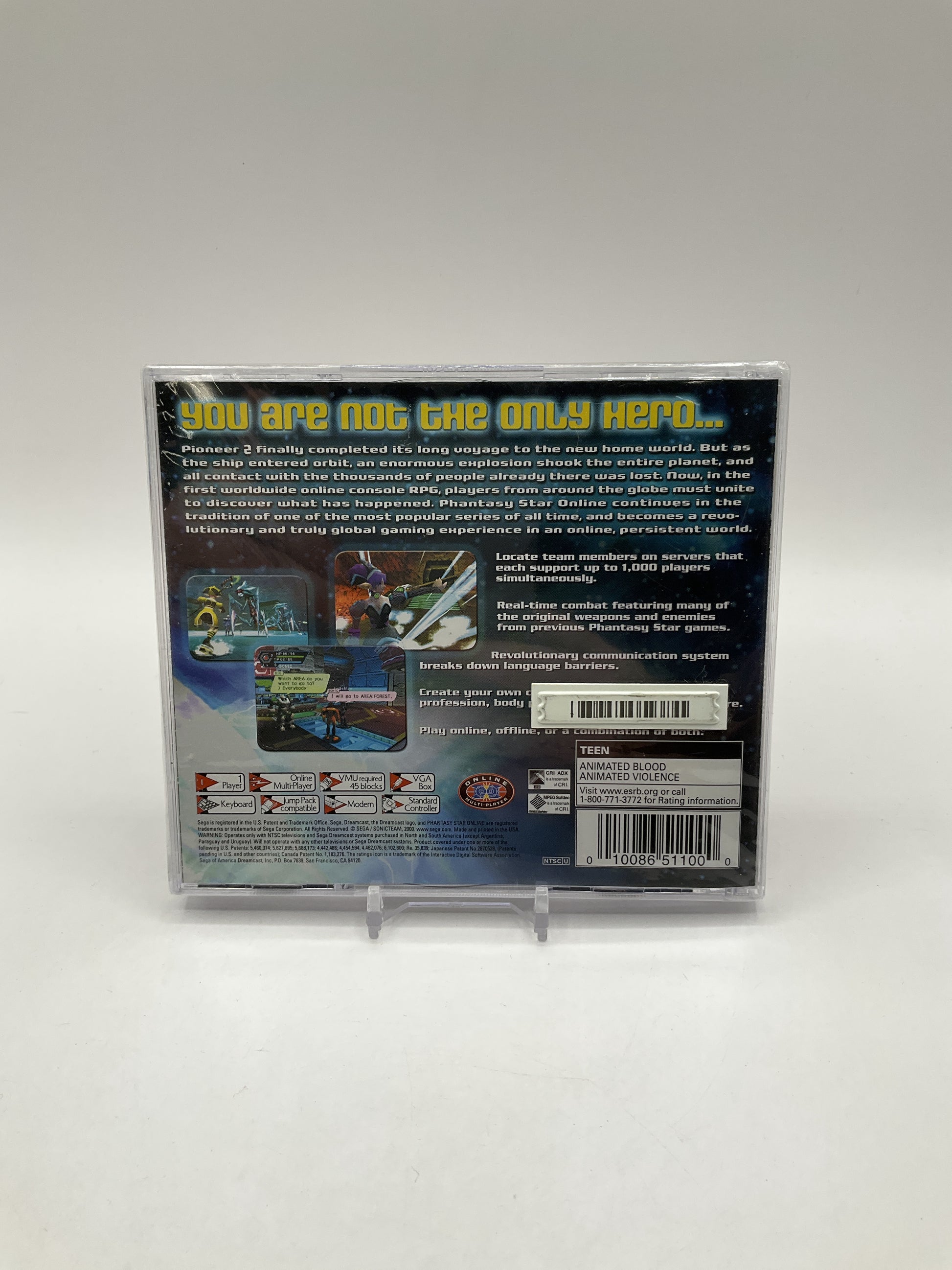 Phantasy Star Online Sega Dreamcast Sealed