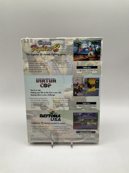 3 Free Game Pack [Virtua Cop, Virtua Fighter 2, Daytona USA] Sega Saturn Sealed