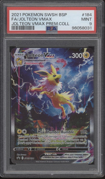 Jolteon VMAX Pokemon Premium Collection Full Art #184 PSA 9