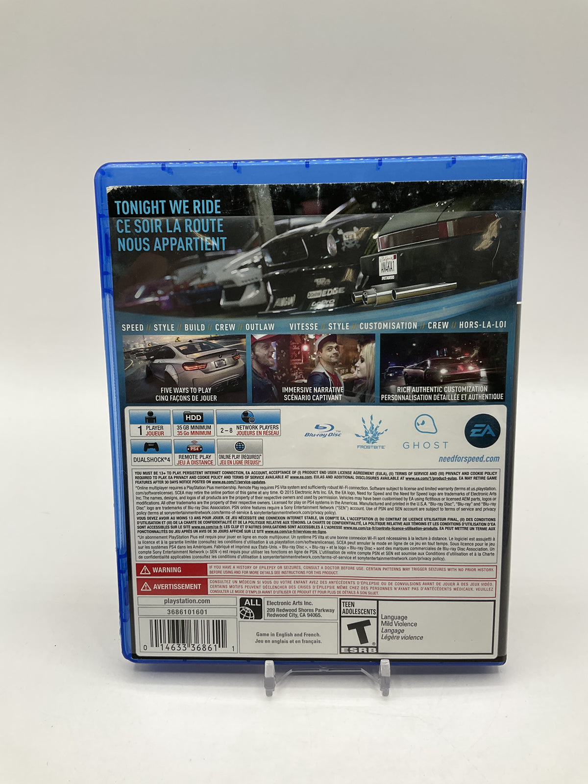 Need for Speed Playstation 4 Used
