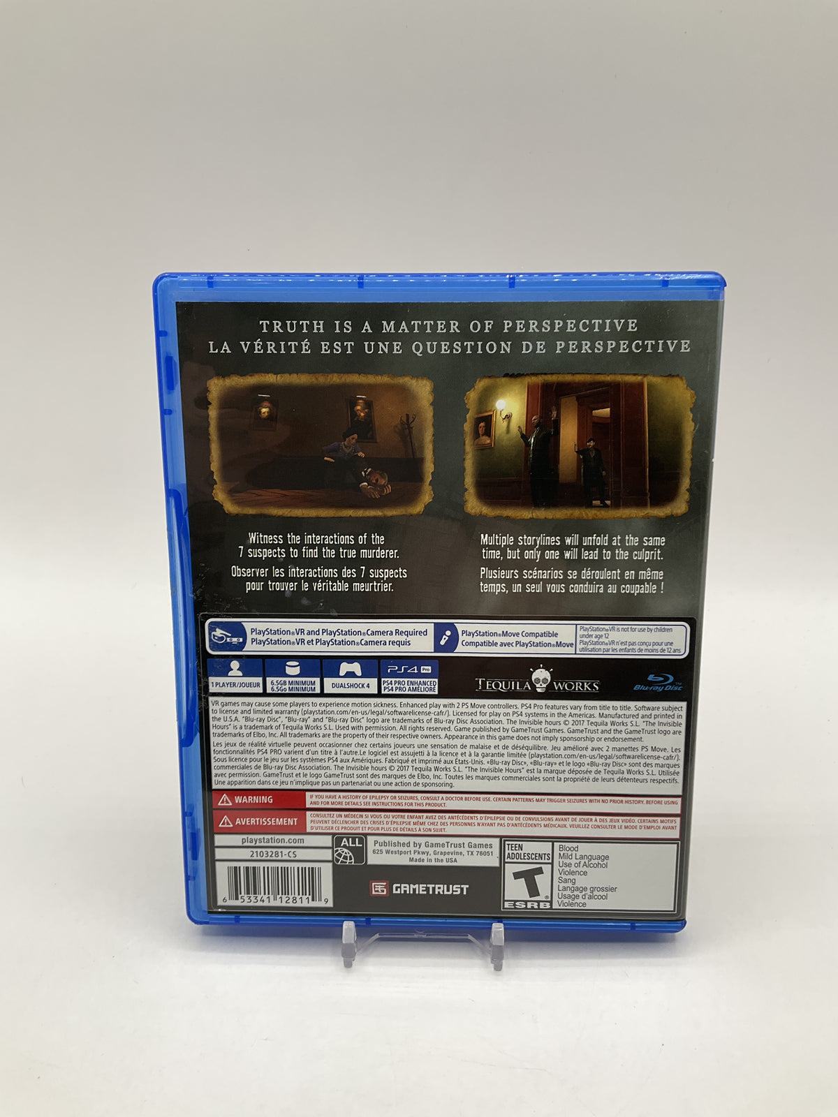 Invisible Hours Playstation 4 Used