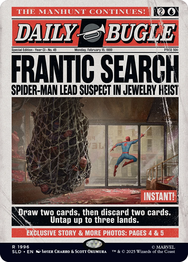 Magic the Gathering: Secret Lair x Marvel - Spider-Man: Daily Bugle Breaking News