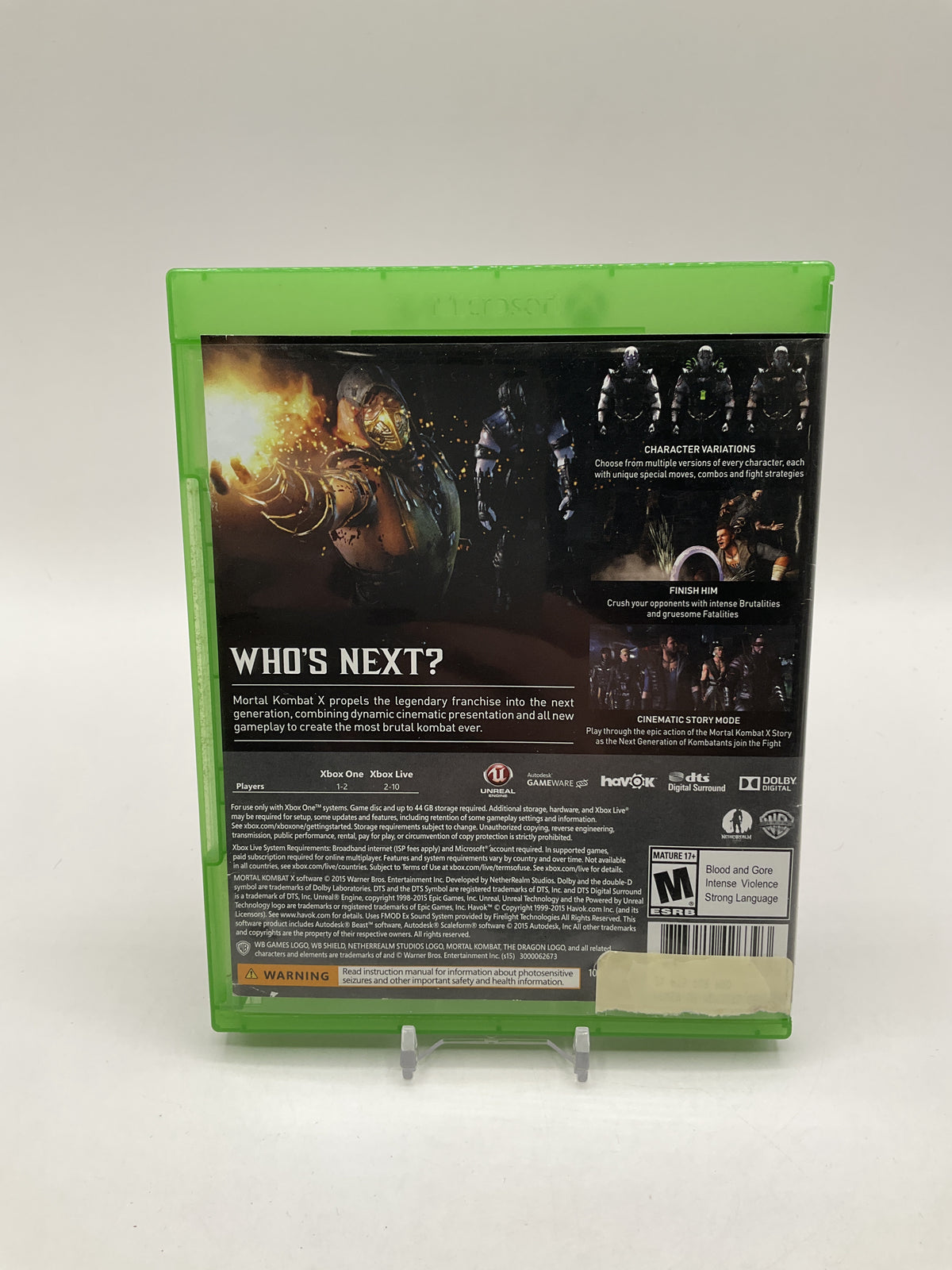 Mortal Kombat X Xbox One Used
