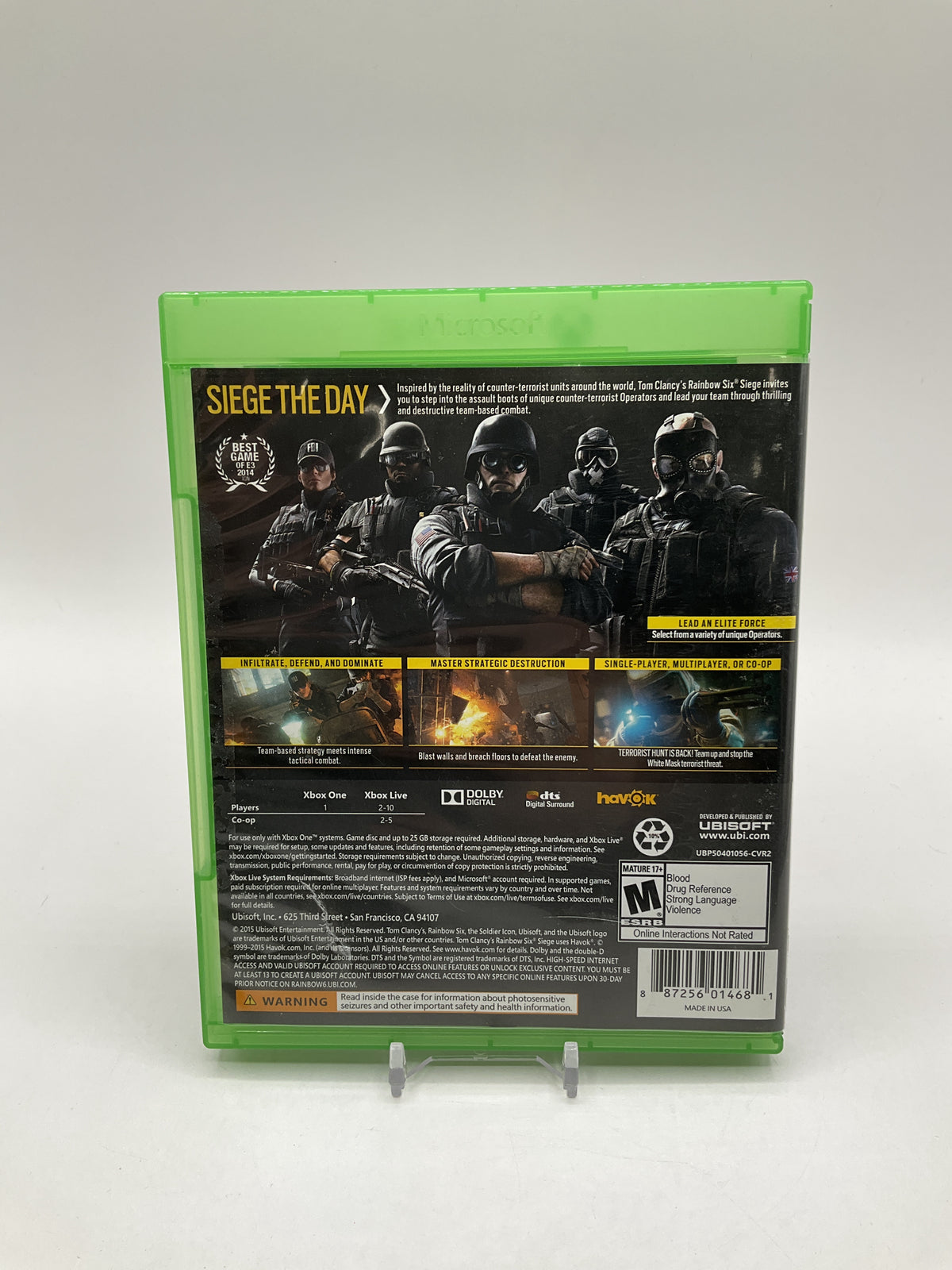 Rainbow Six Siege Xbox One Used