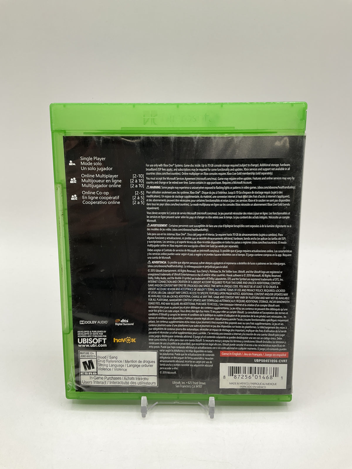 Rainbow Six Siege [Greatest Hits] Xbox One Used