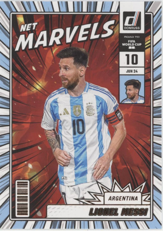 Lionel Messi 2025-26 Panini Donruss Road to FIFA World Cup Net Marvels #21