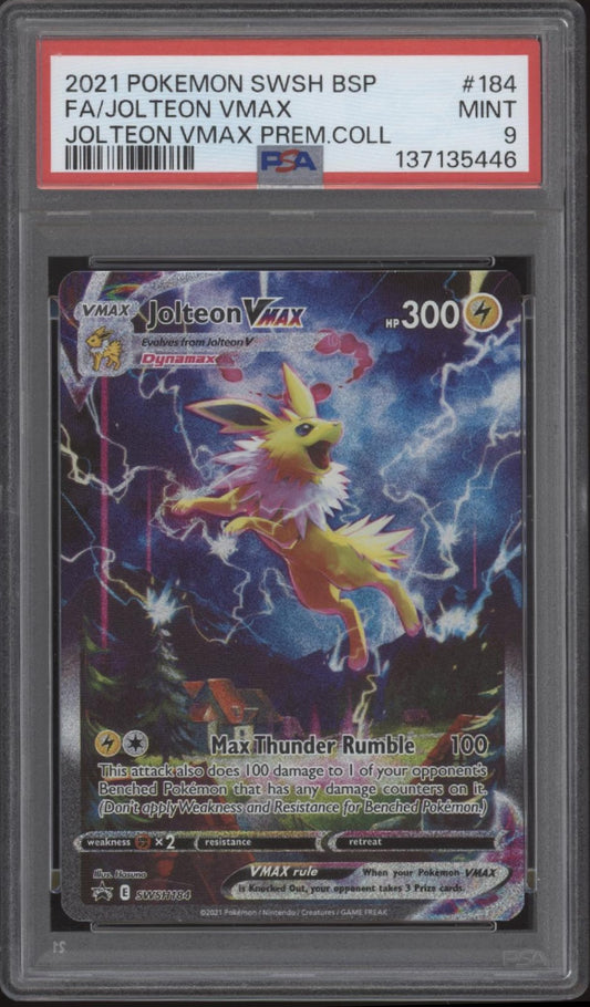 Jolteon VMAX Pokemon Premium Collection Full Art #184 PSA 9 #2