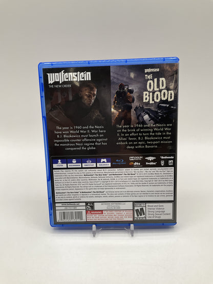 Wolfenstein The New Order and The Old Blood Playstation 4 Used