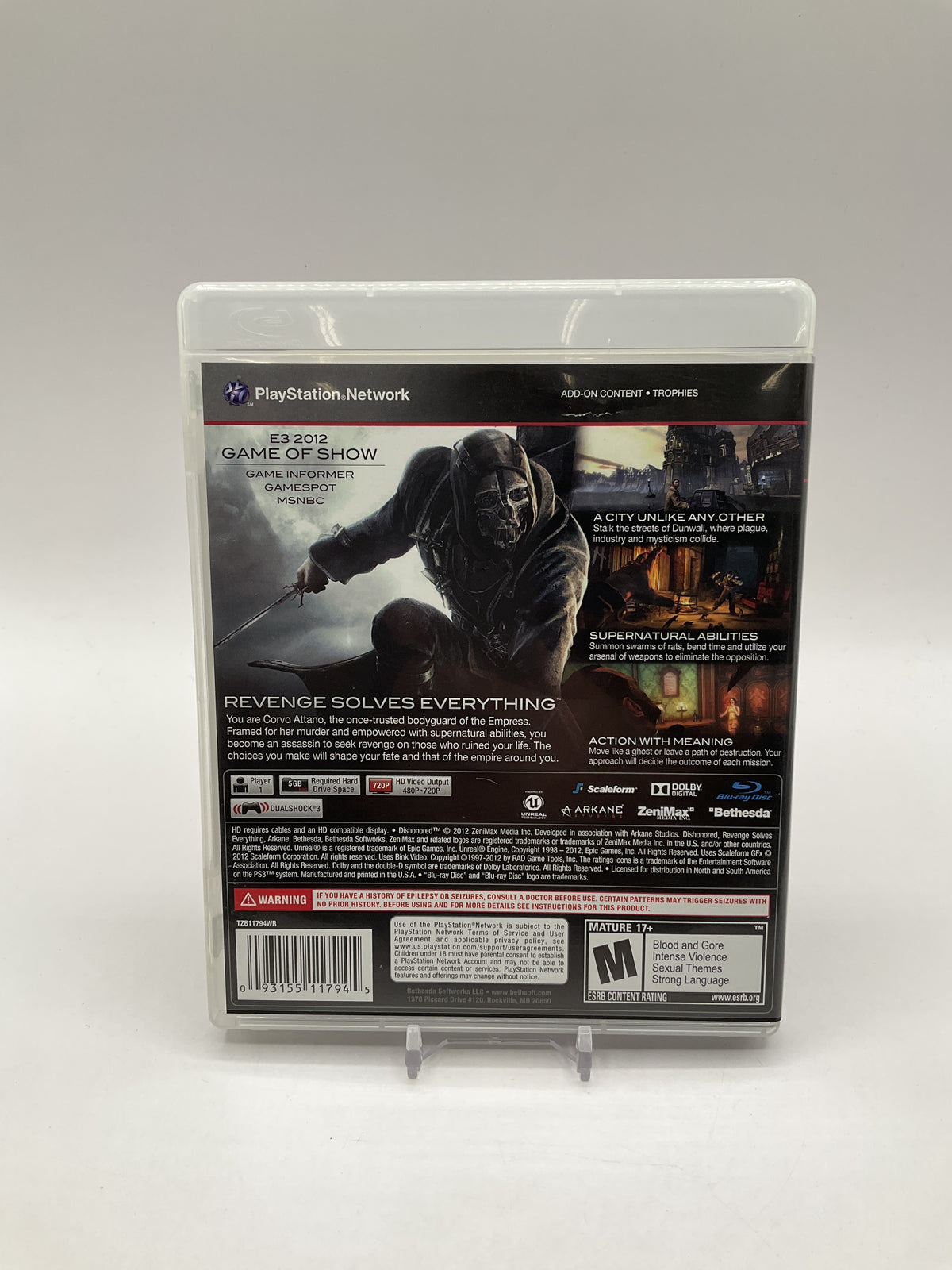 Dishonored Playstation 3 Used