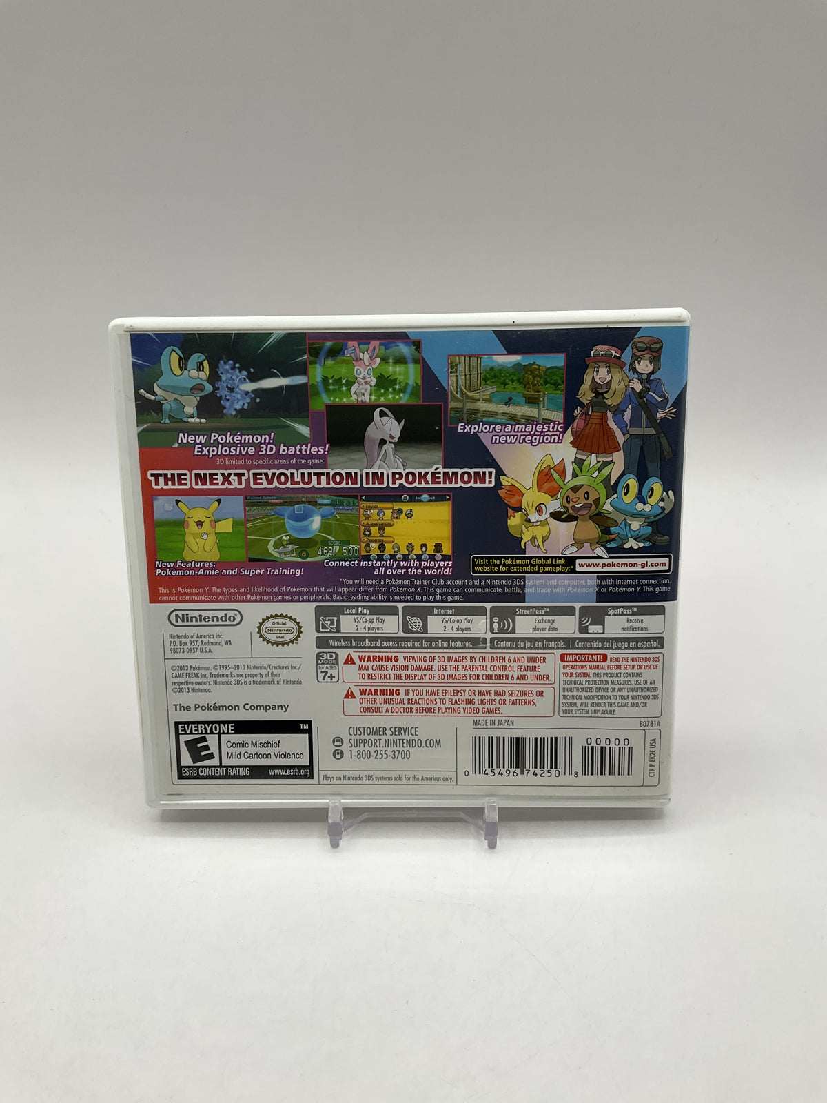 Pokemon Y Nintendo 3DS Used