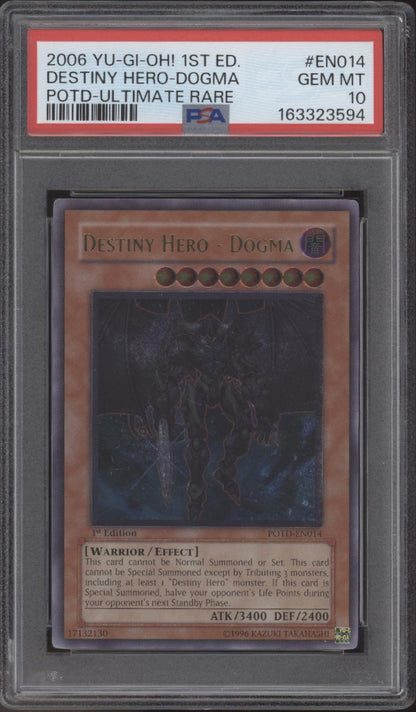 Destiny Hero-Dogma Yu-Gi-Oh! POTD Ultimate Rare 1st Edition #014 PSA 10