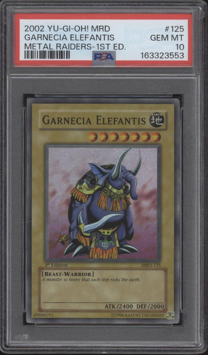 Garnecia Elefantis Yu-Gi-Oh! MRD 1st Edition #125 PSA 10