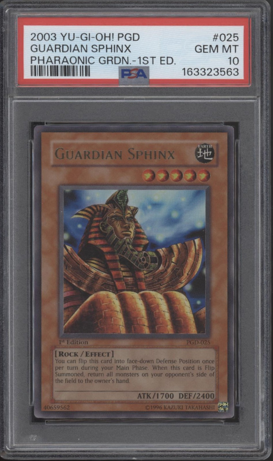 Guardian Sphinx Yu-Gi-Oh! PGD 1st Edition #025 PSA 10