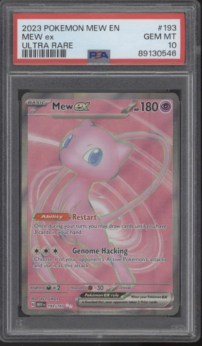 Mew ex Pokemon 151 Ultra Rare #193 PSA 10