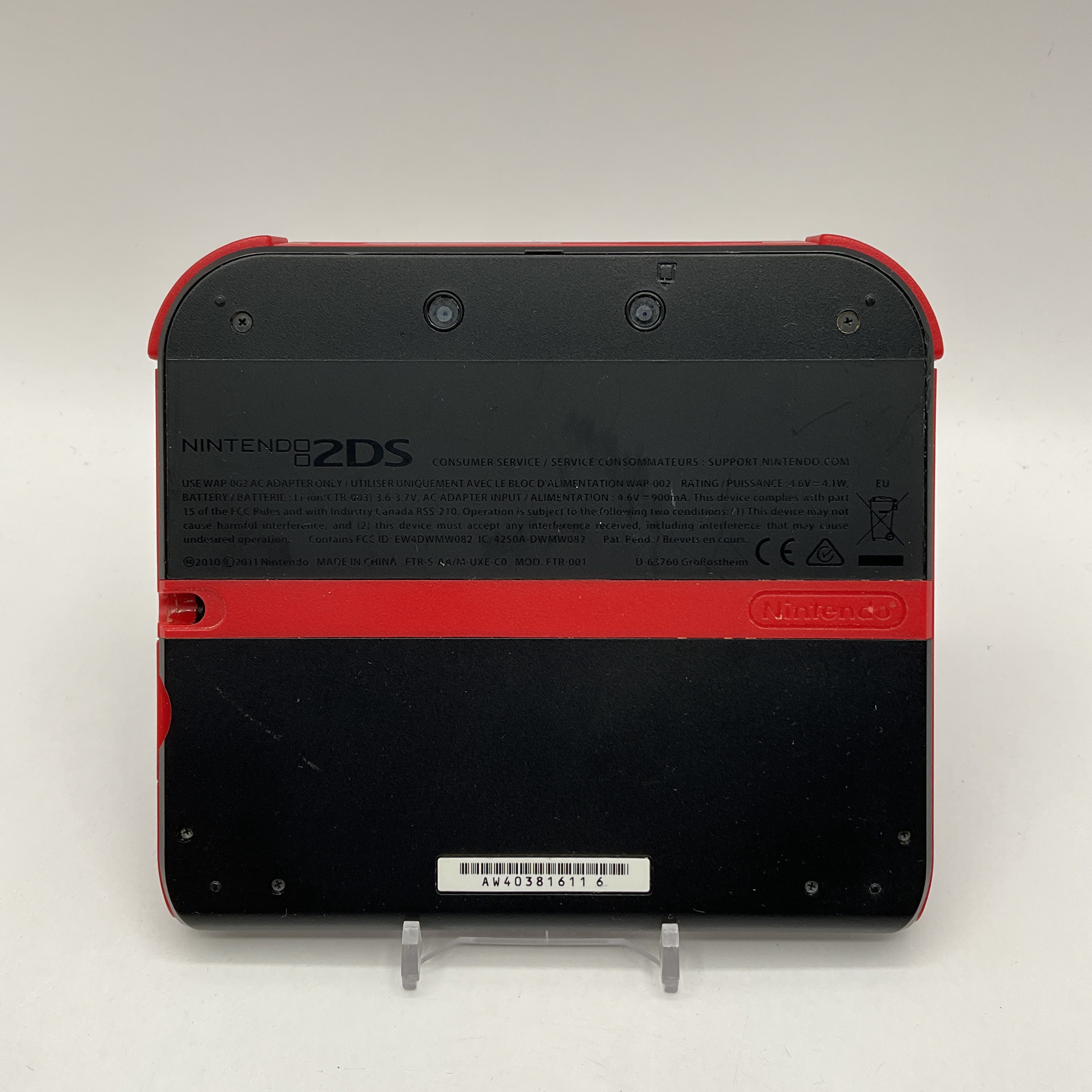 Nintendo 2DS Black & Red System No Charger or Stylus Used、Collector Store LLC - VG、kayou