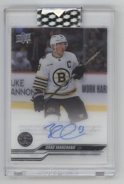 Brad Marchand 2023-24 Upper Deck Clear Cut Auto #CC-BM