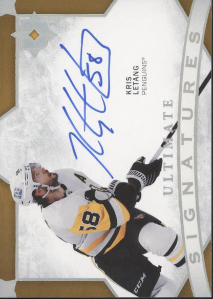 Kris Letang 2021-22 Upper Deck Ultimate Collection Signatures Auto #US-KL