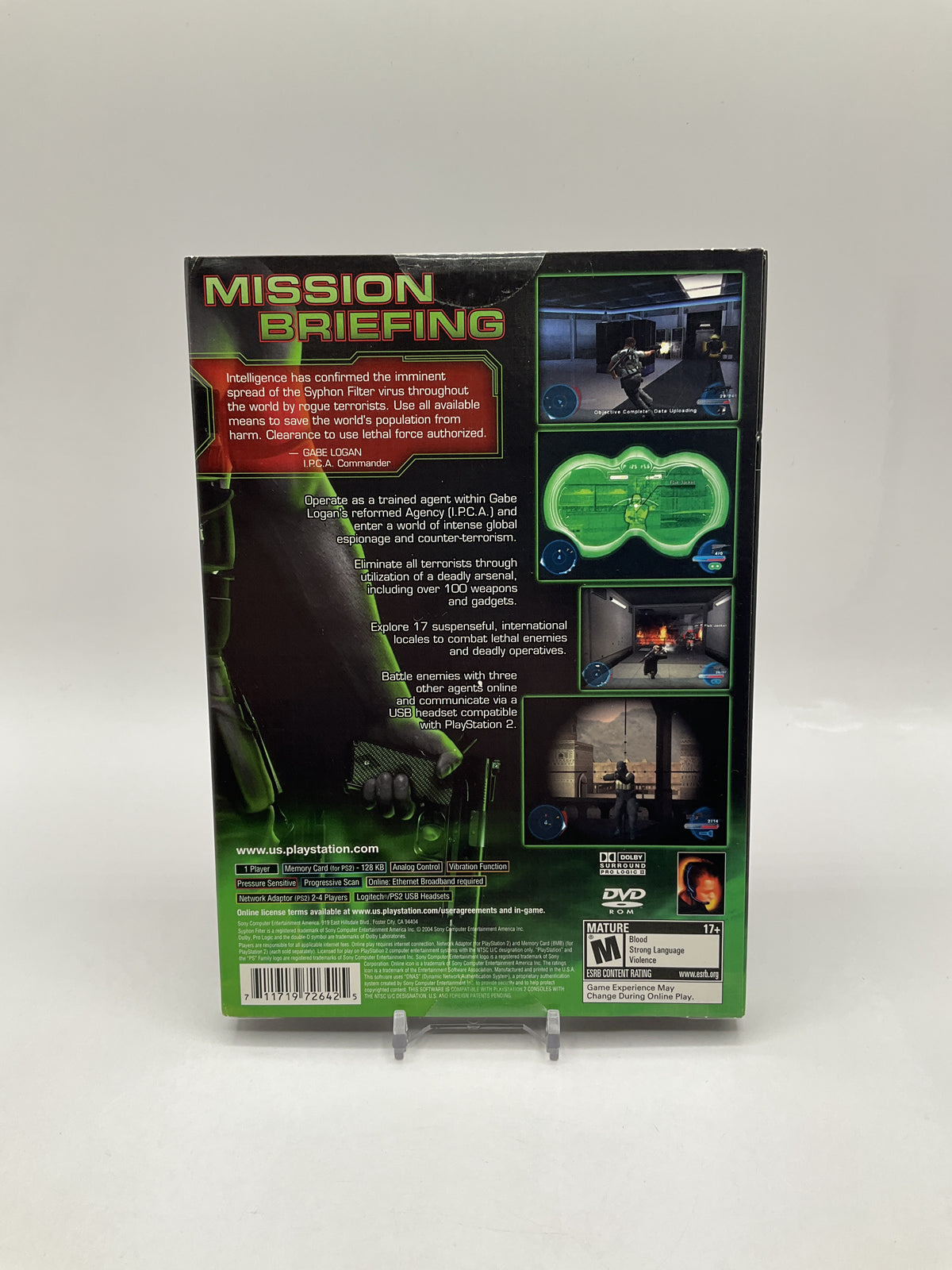 Syphon Filter Omega Strain Playstation 2 Sealed