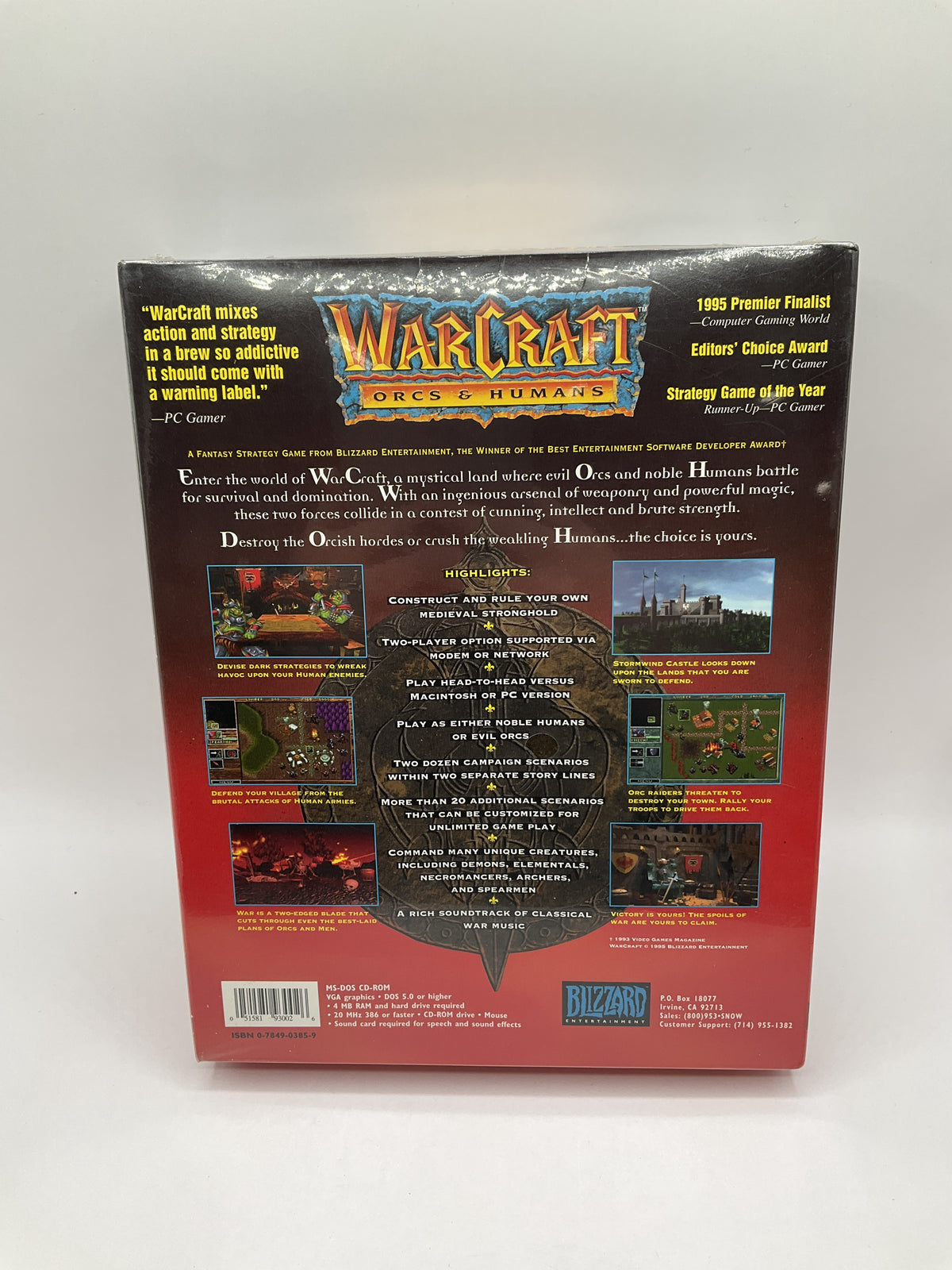 Warcraft: Orcs and Humans PC Games Sealed