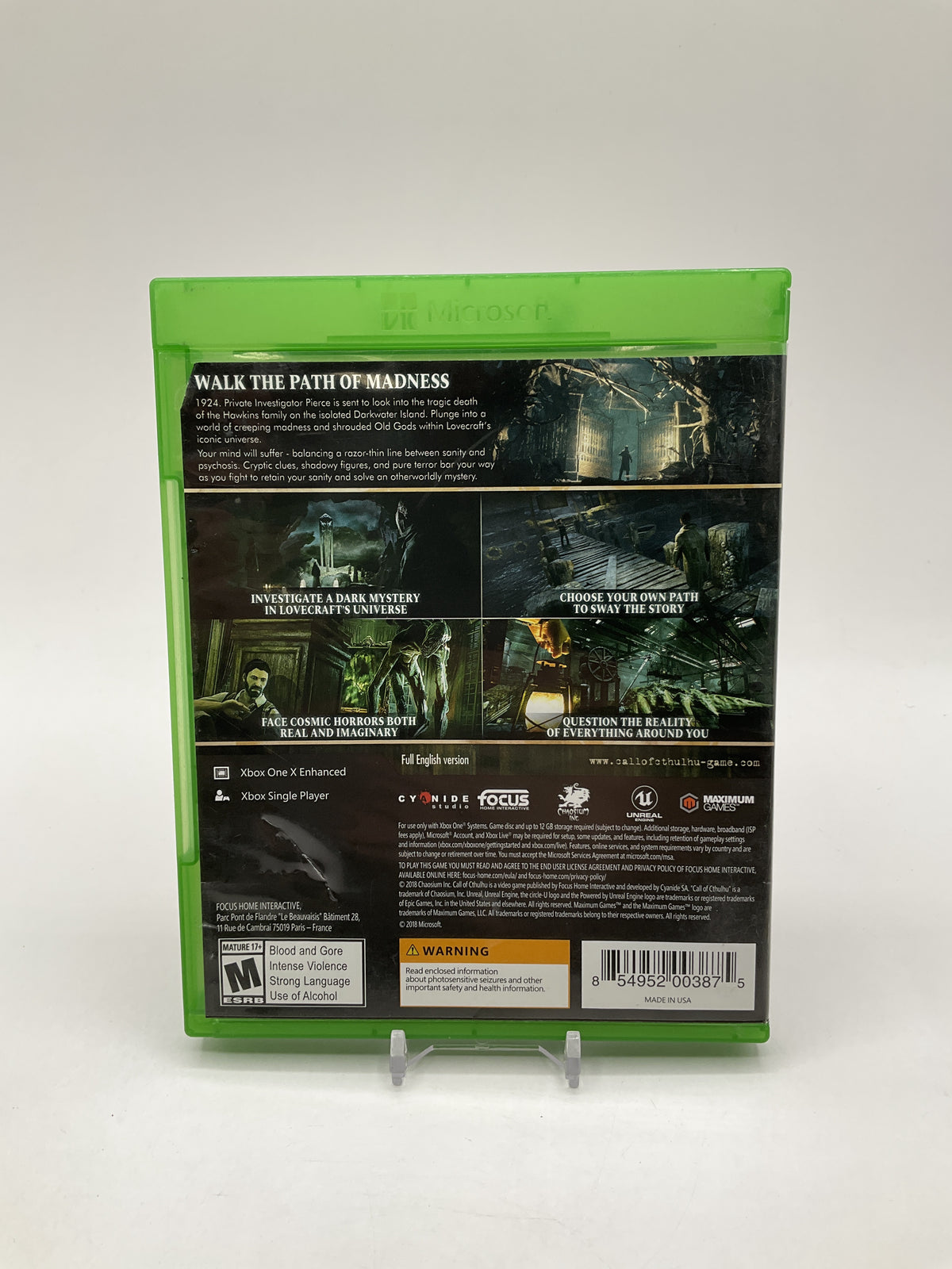Call of Cthulhu Xbox One Used