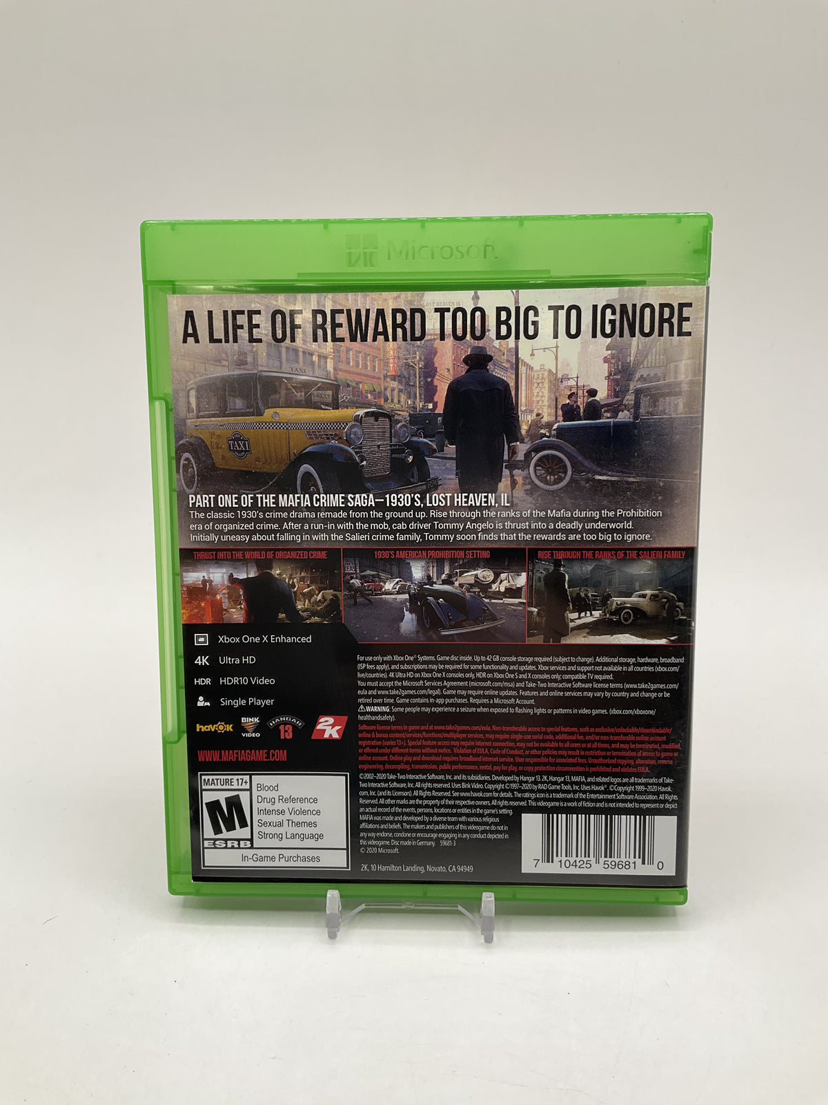 Mafia: Definitive Edition Xbox One Used