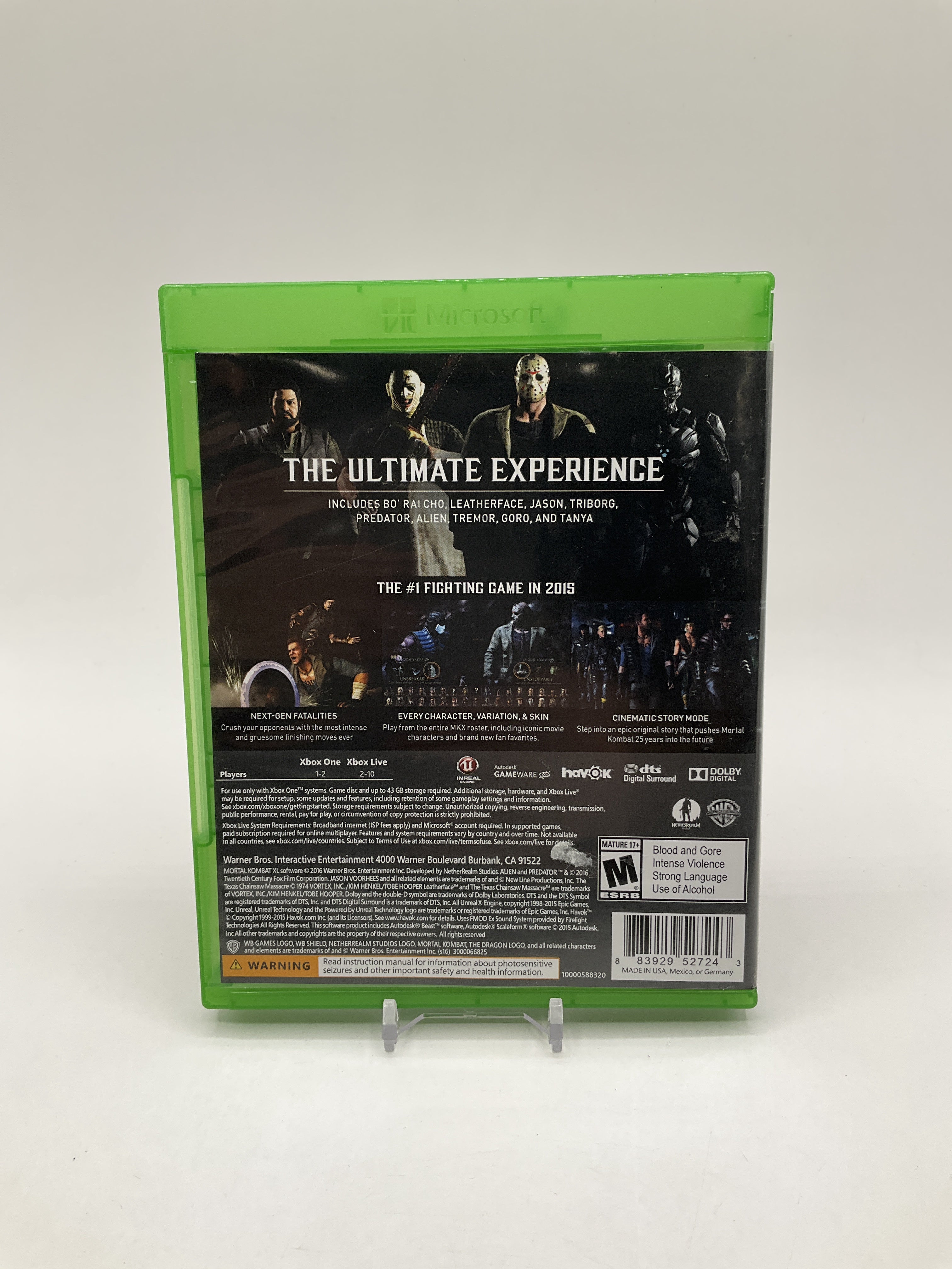 Mortal Kombat XL Xbox One Used、Collector Store LLC - VG、kayou