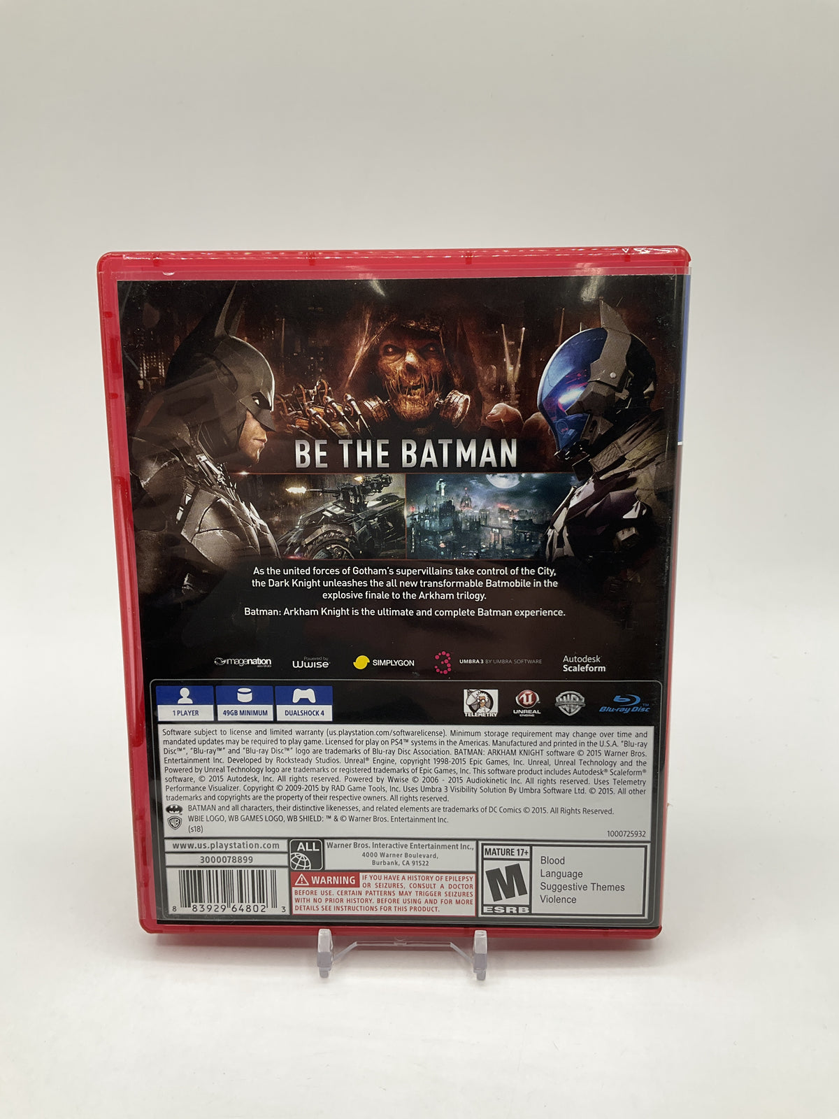 Batman: Arkham Knight [Playstation Hits] Playstation 4 Used