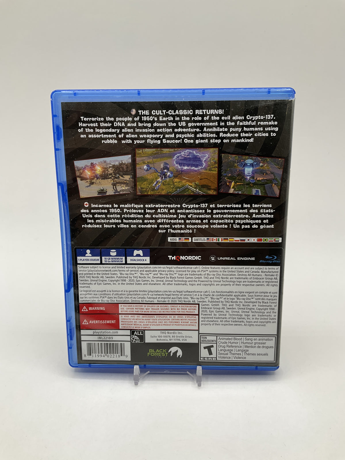 Destroy All Humans Playstation 4 Used