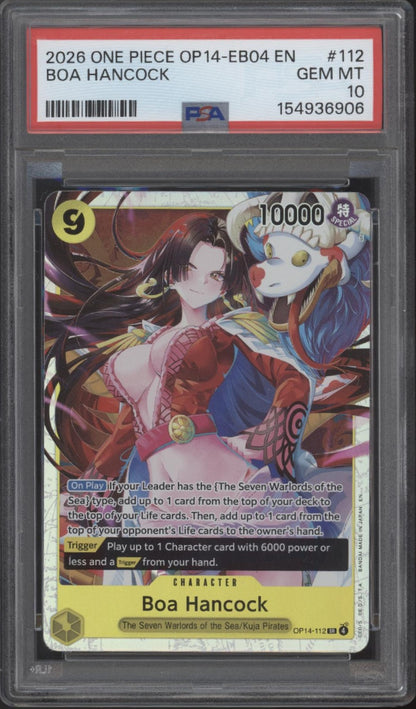 Boa Hancock One Piece Card Game OP14-EB04 #112 PSA 10 #2