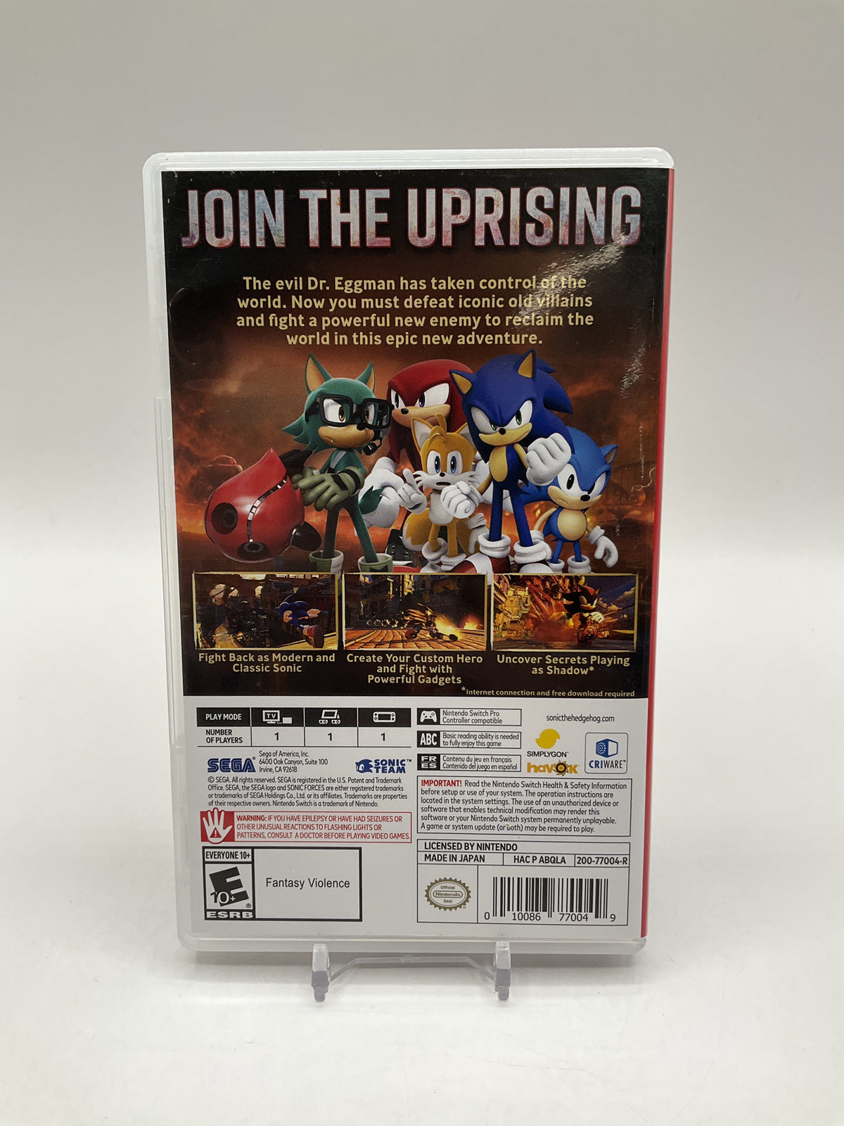 Sonic Forces Nintendo Switch Used
