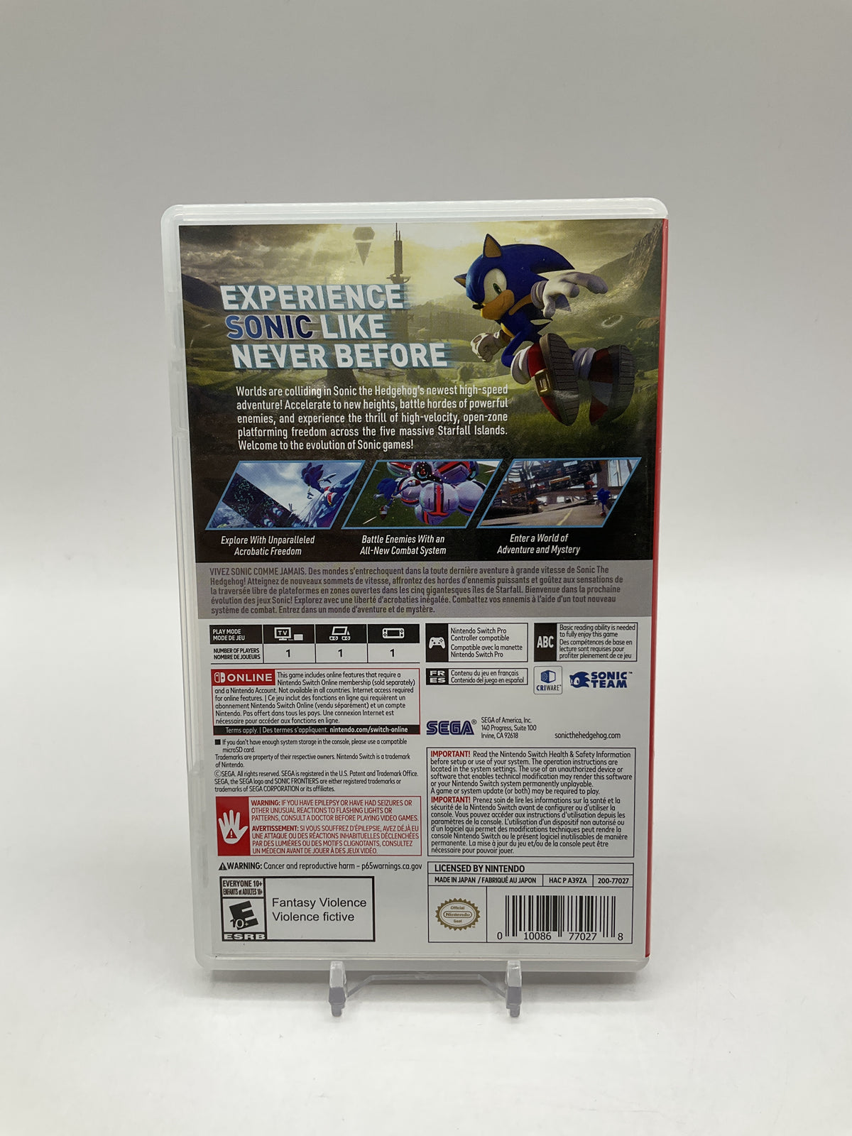 Sonic Frontiers Nintendo Switch Used #2