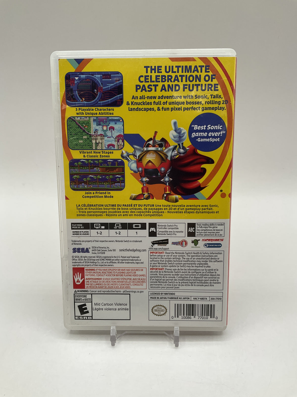 Sonic Mania Nintendo Switch Used