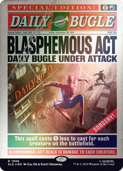 Magic the Gathering: Secret Lair x Marvel - Spider-Man: Daily Bugle Breaking News [Rainbow Foil Edition]