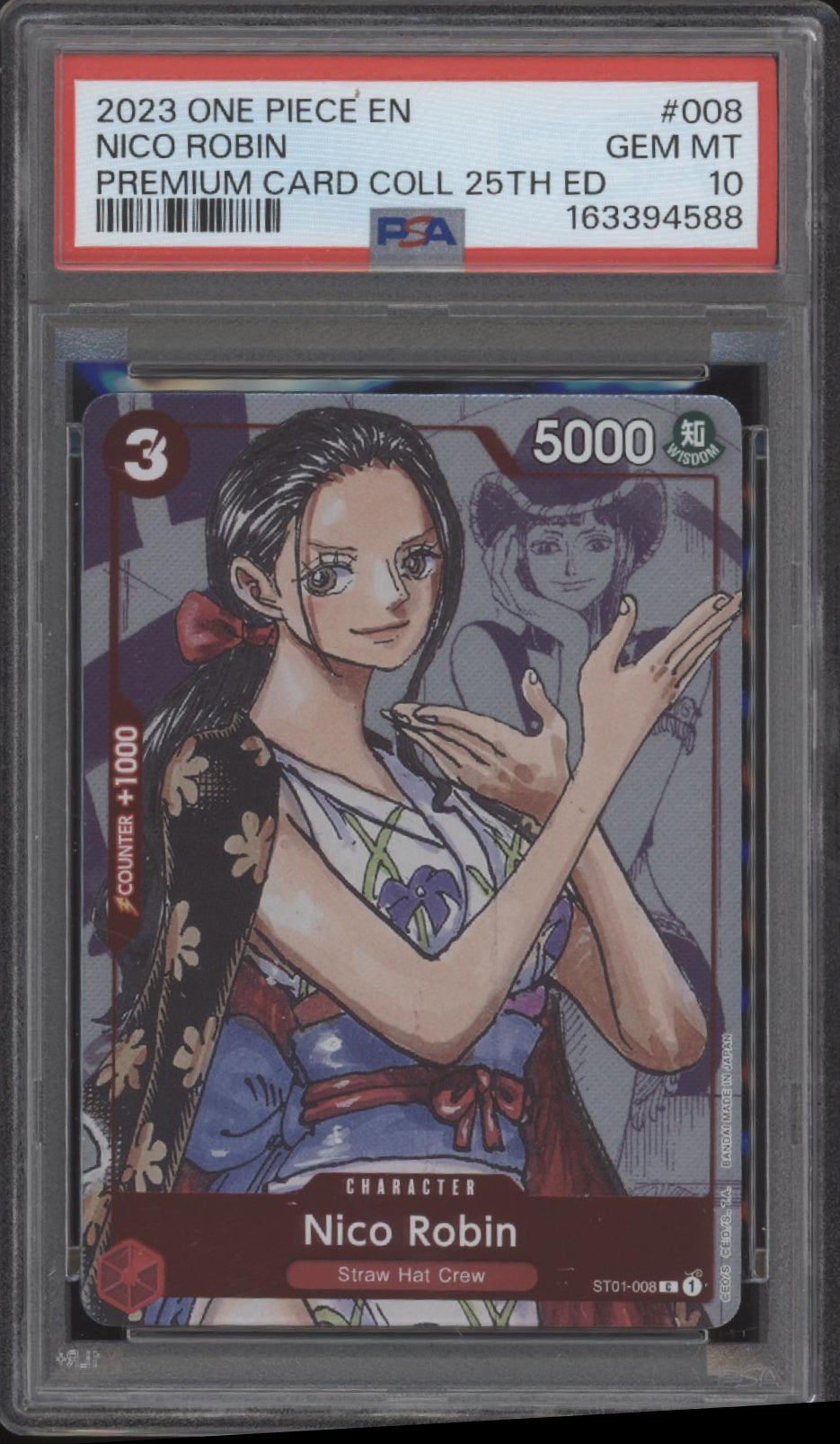 Nico Robin One Piece Card Game Premium Card Collection 25th Edition PSA 10 #2