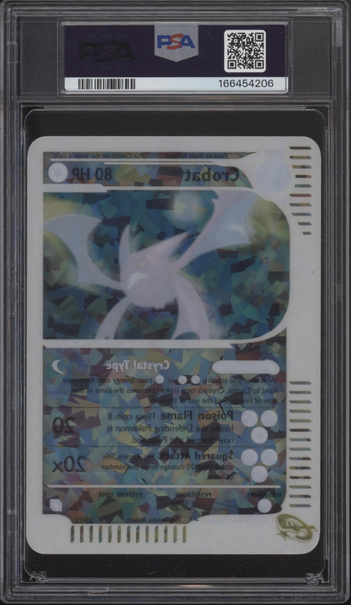 Crobat Pokemon Skyridge Oversized Box Topper #10 PSA 8
