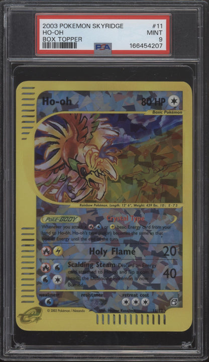 Ho-Oh Pokemon Skyridge Oversized Box Topper #11 PSA 9