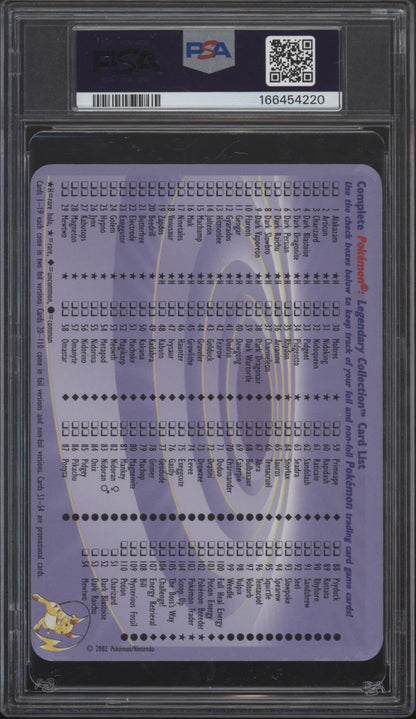 Mewtwo Pokemon Legendary Collection Oversized Box Topper #S4 PSA 6