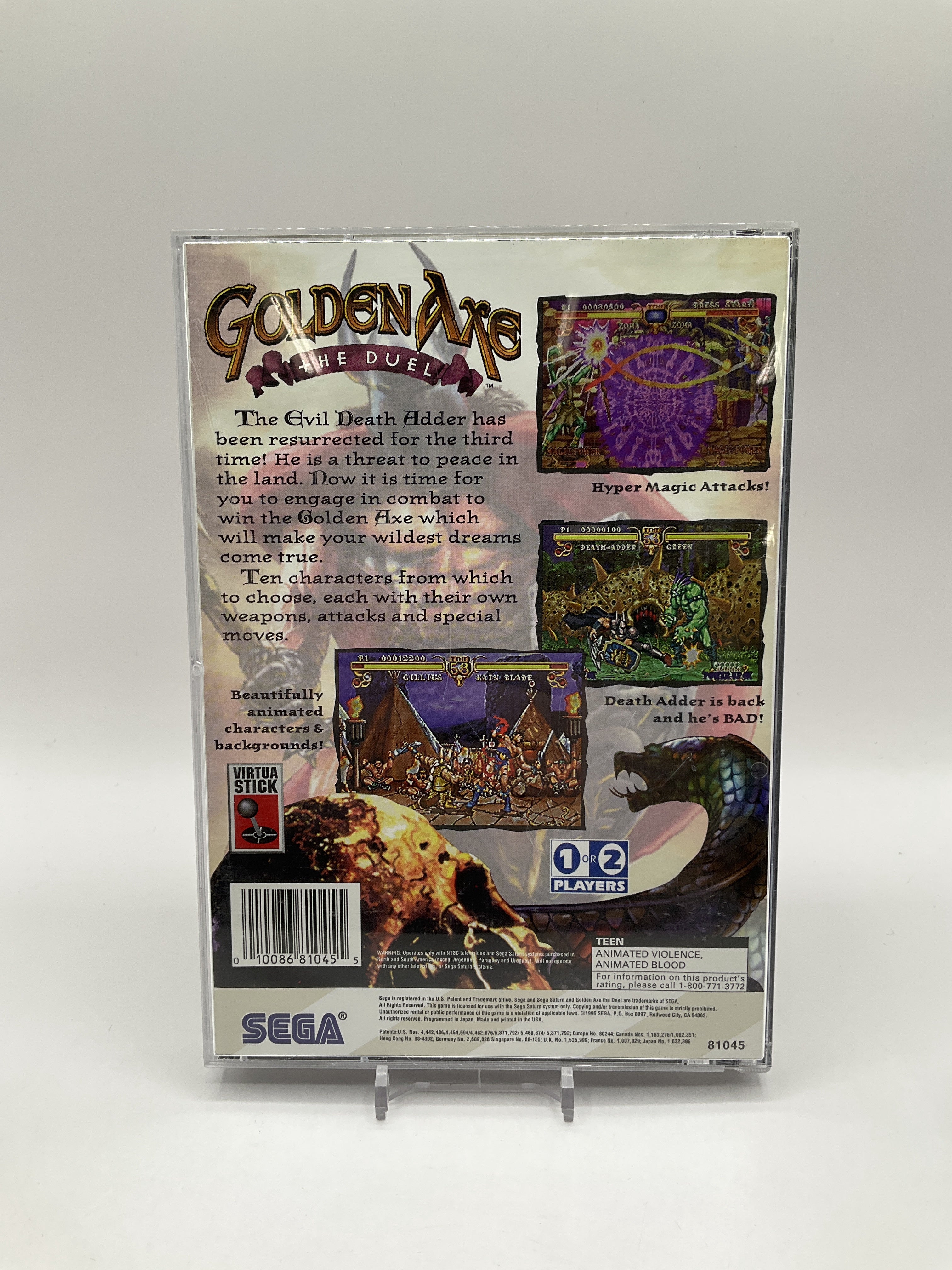 Golden Axe The Duel Sega Saturn Used、Collector Store LLC - VG、kayou