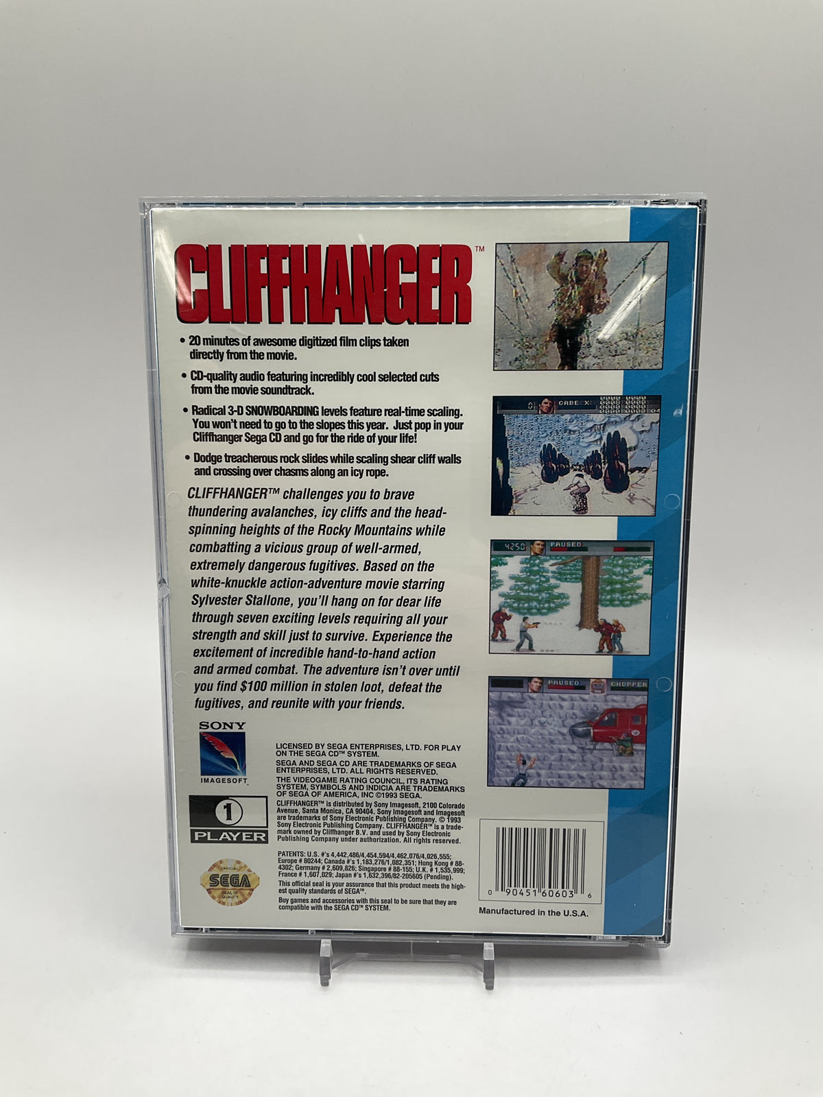 Cliffhanger Sega CD Used