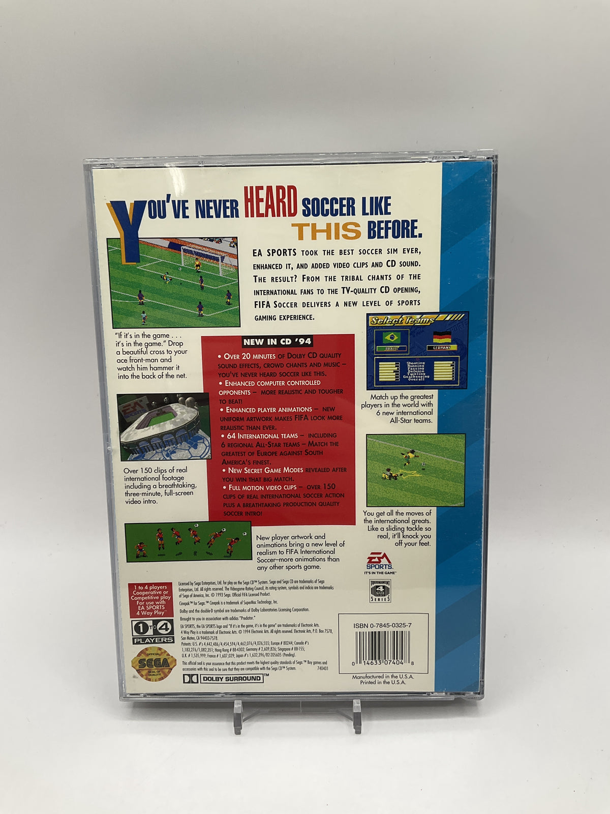 FIFA International Soccer Sega CD Used