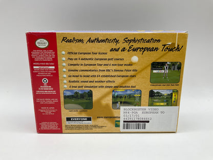 PGA European Tour Nintendo 64 CIB