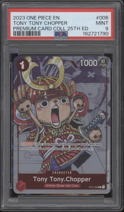 Tony Tony Chopper One Piece Card Game Premium Card Collection 25th Edition PSA 9