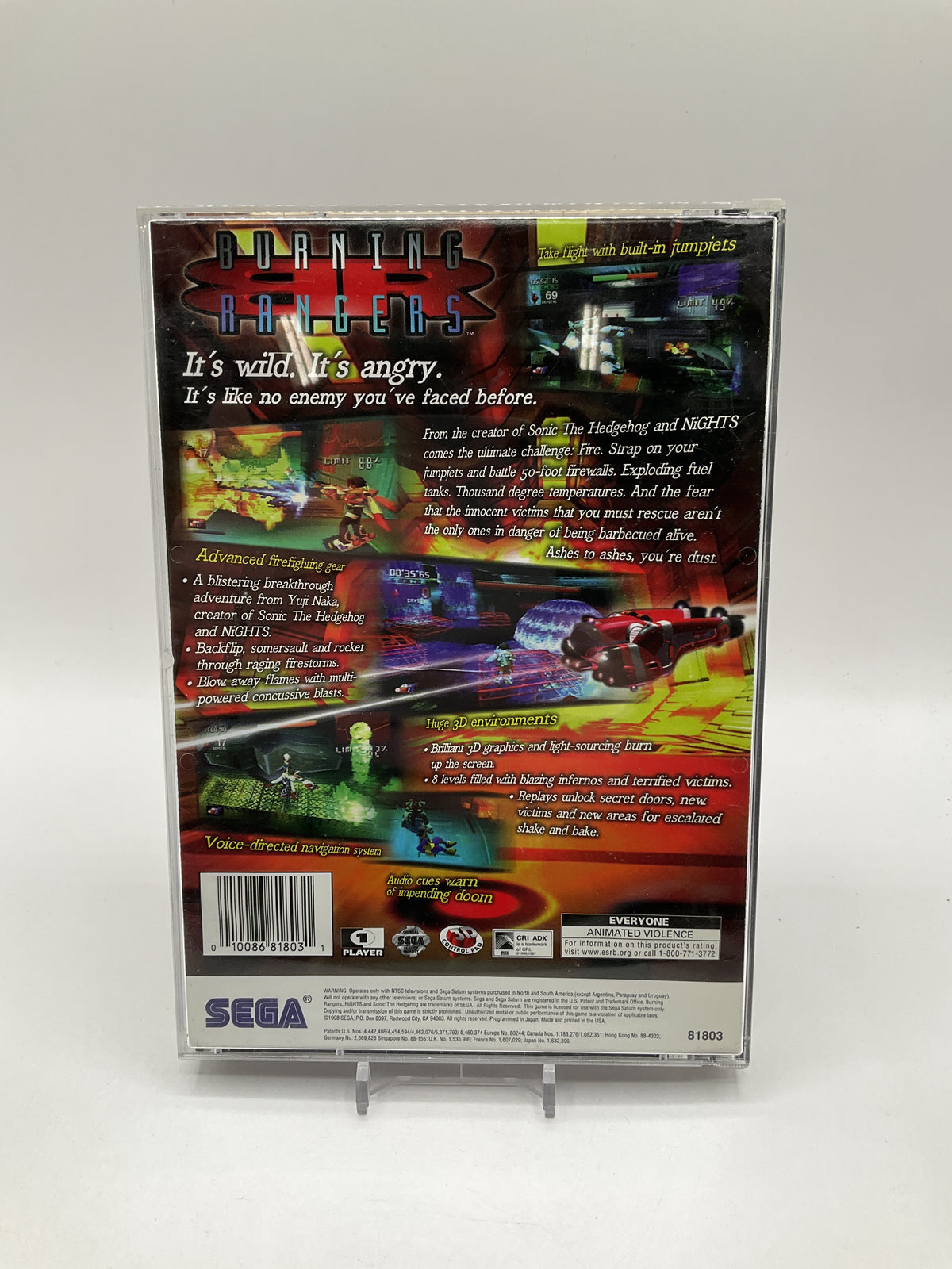 Burning Rangers Sega Saturn CIB