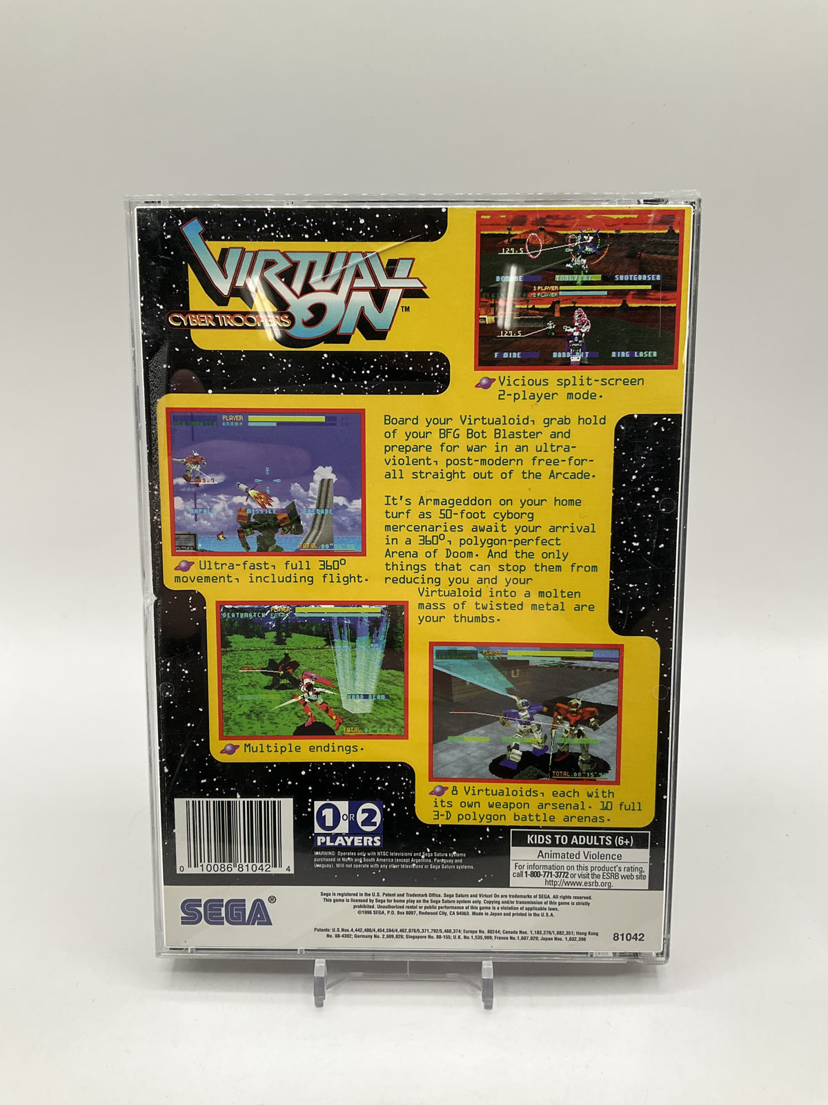 Virtual-On Cyber Troopers Sega Saturn CIB