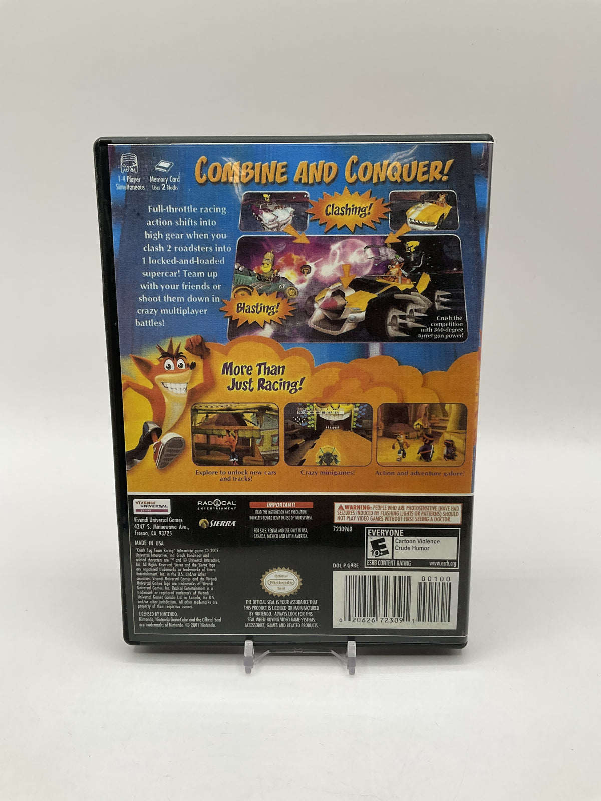 Crash Tag Team Racing Gamecube Used