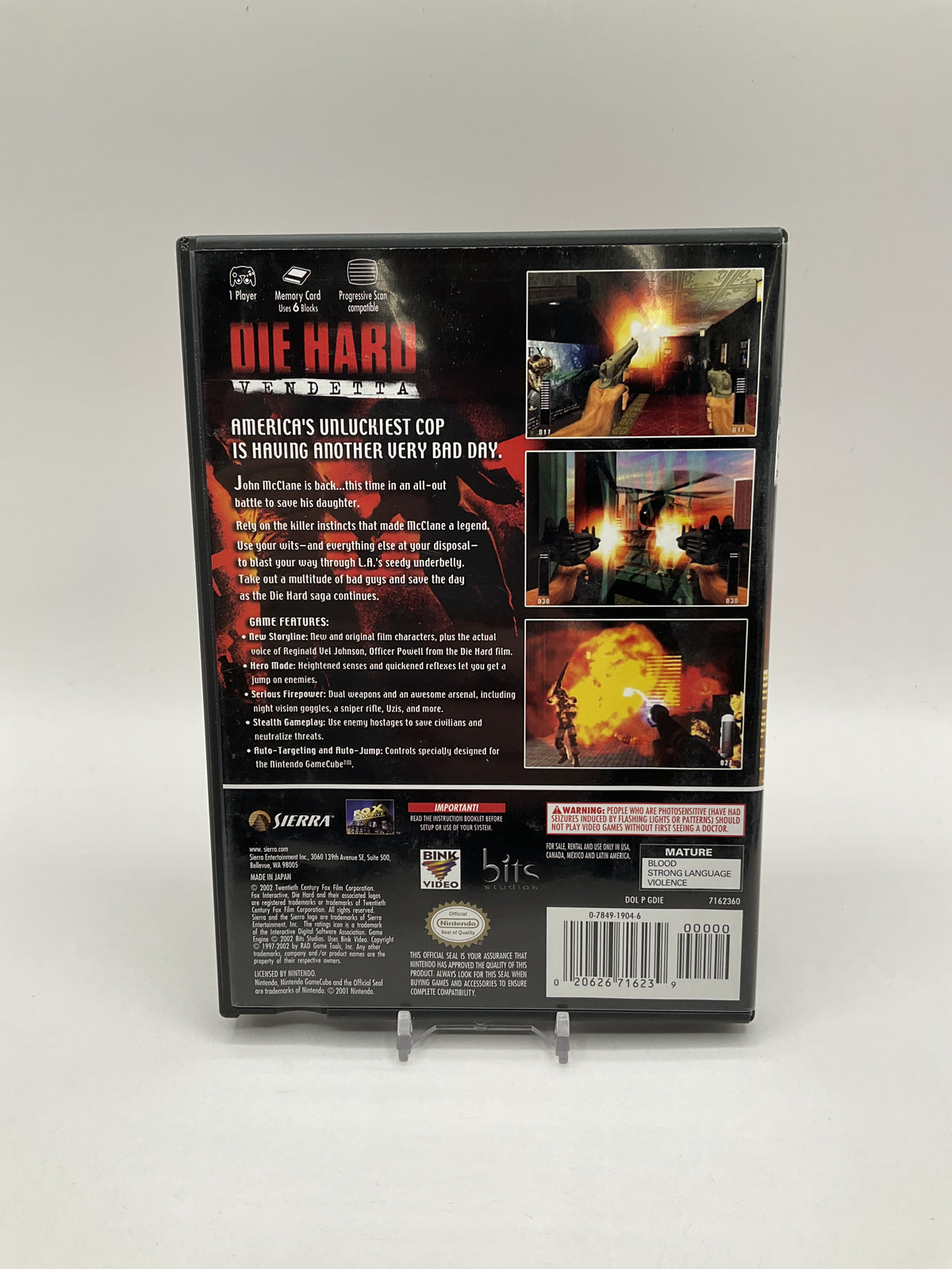 Die Hard Vendetta Gamecube Used