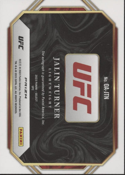 Jalin Turner 2023 Panini Select Shock Prizm Auto #OA-JTN