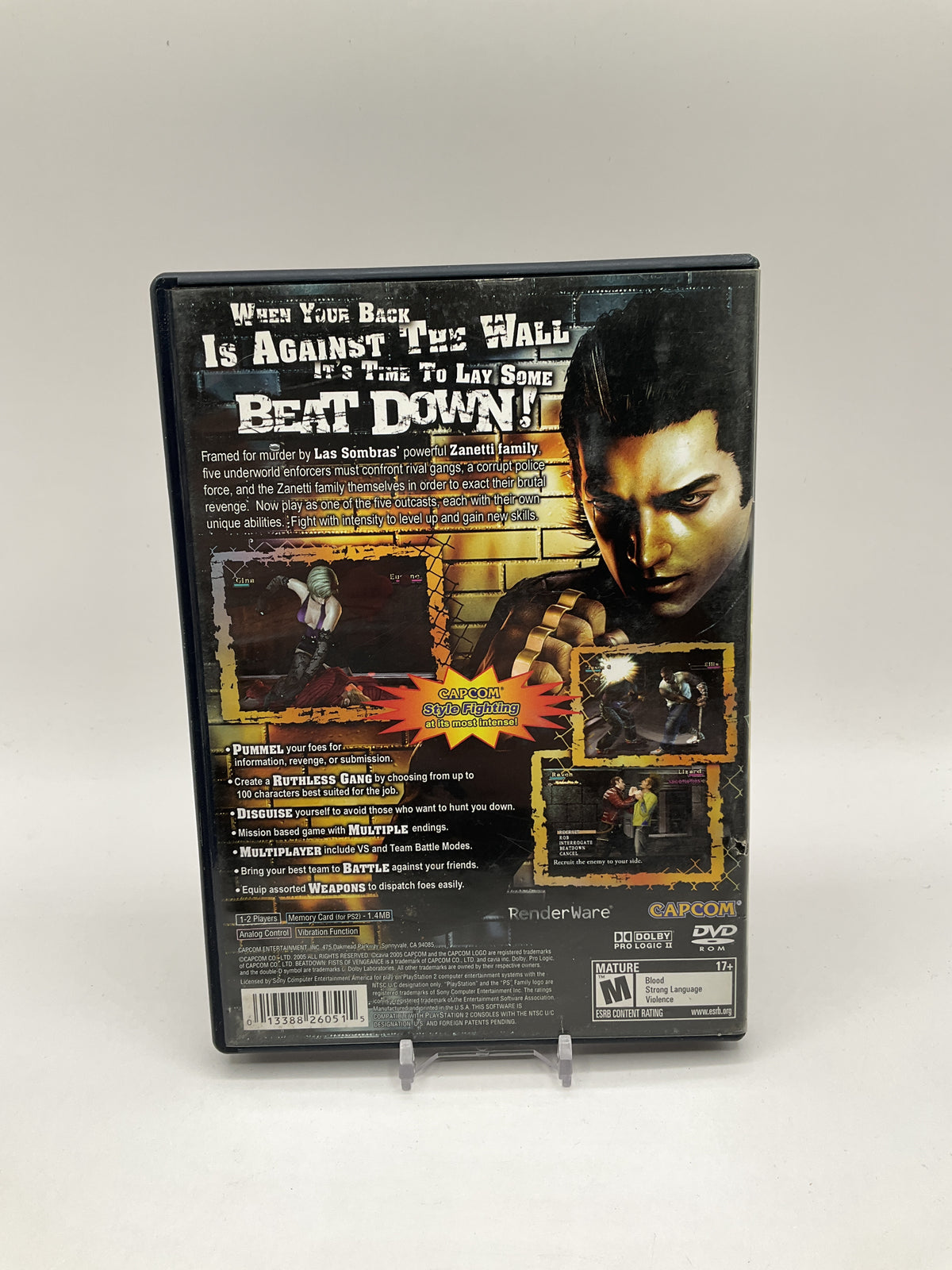 Beat Down Fists of Vengeance Playstation 2 Used